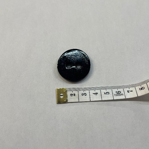 Plastic large black 2-hole buttons 30mm (1 1/4")