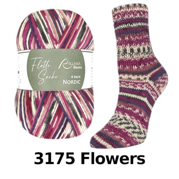 Rellana Garne Flotte Socke Nordic 4-Ply