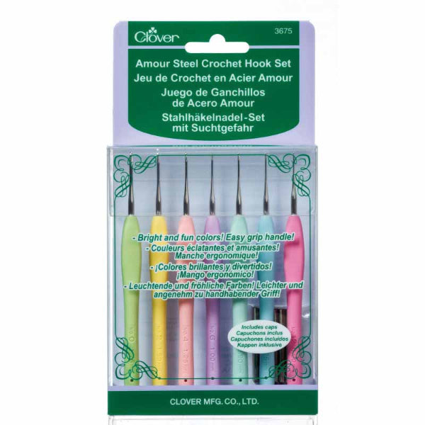 Clover Amour Steel Crochet Hook Set