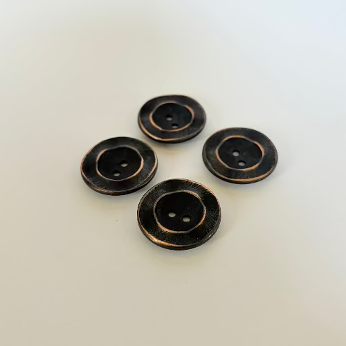 Blackened Metal buttons 25mm (1")