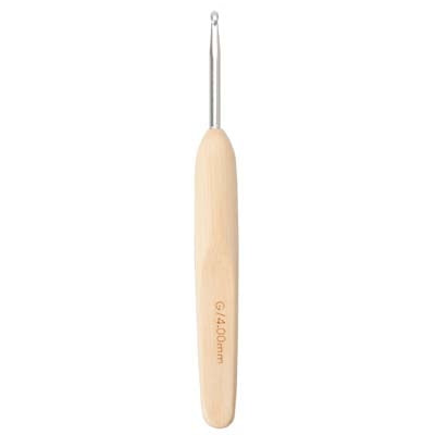 ChiaoGoo Premium Bamboo Metal Head Crochet Hook