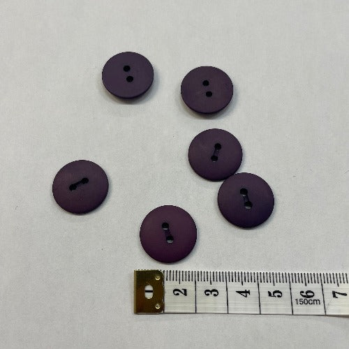 Plastic medium eggplant buttons 19mm (3/4")