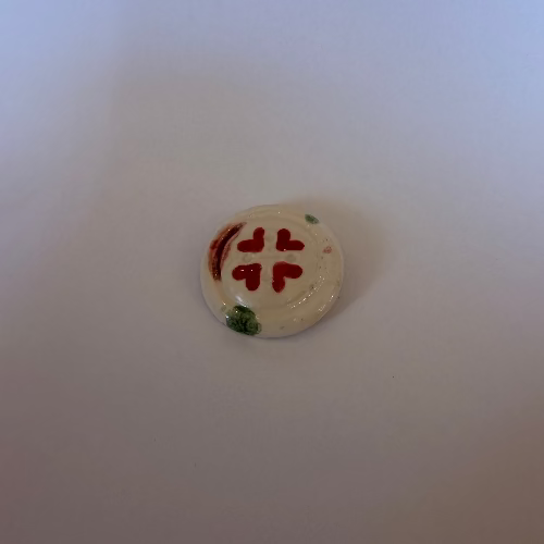Ceramic circular hand painted buttons