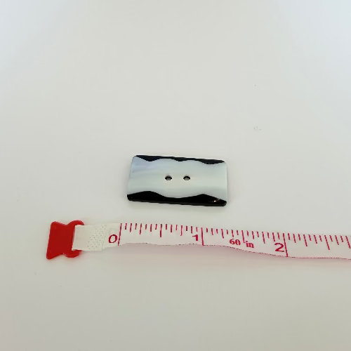 Rectangular Shell button