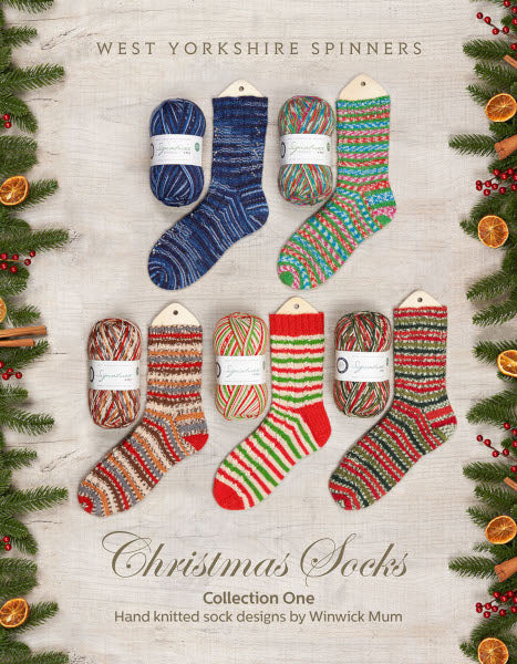Christmas Socks Collection 1: Hand knitted sock designs by Winwick Mum
