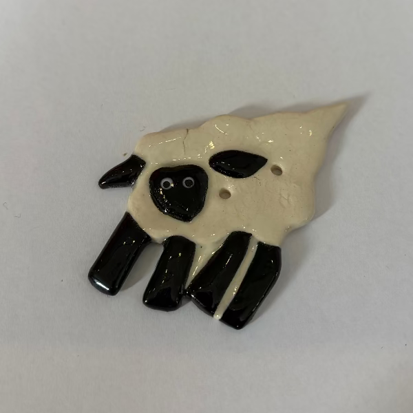 Ceramic Sheep Button X-Large