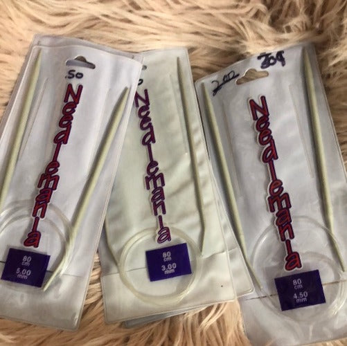 50-cent Clearance Needlemania circular knitting needles  (80cm/32" only)