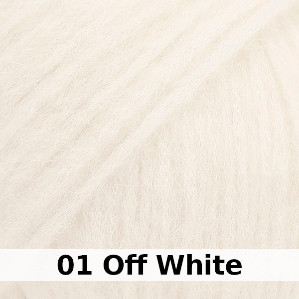 colour swatch 01-off-white-garnstudio-drops-air-aran-medium-blow-yarn-merino-wool-alpaca-garn-studio-yarn