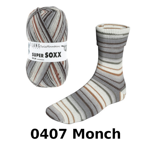 Lang Super Soxx Silk Color 4ply - Swiss Mountains