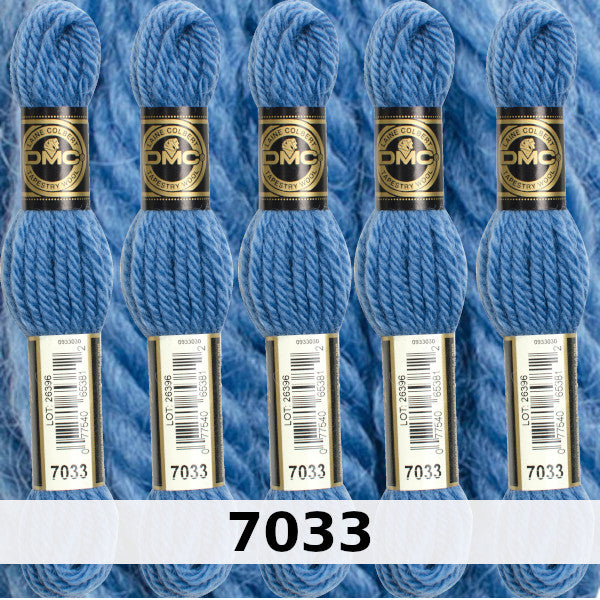 DMC Tapestry Wool 1 - Columns 1, 2, 3, and 4 on shade card