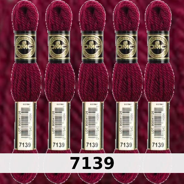 DMC Tapestry Wool 1 - Columns 1, 2, 3, and 4 on shade card