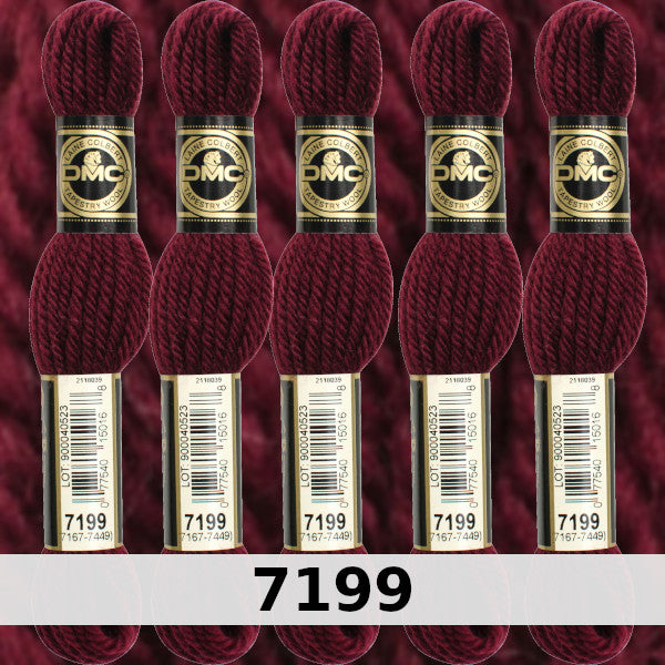 DMC Tapestry Wool 1 - Columns 1, 2, 3, and 4 on shade card