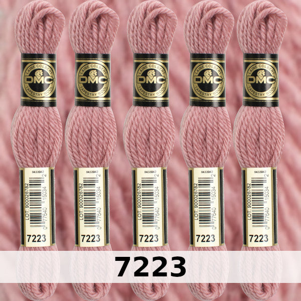 DMC Tapestry Wool 1 - Columns 1, 2, 3, and 4 on shade card