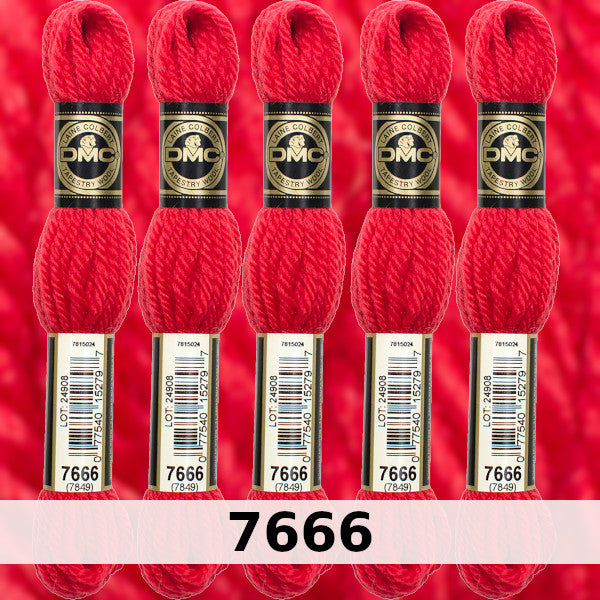 DMC Tapestry Wool 1 - Columns 1, 2, 3, and 4 on shade card