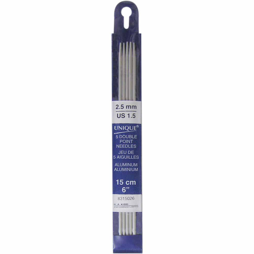 Unique Knitting Double Pointed Needles 15cm (6")