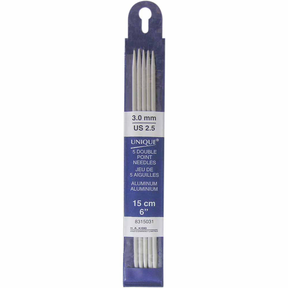 Unique Knitting Double Pointed Needles 15cm (6")