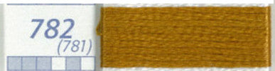 DMC Six Strand Embroidery Floss Columns 13, 14, and 15 on DMC chart