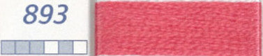 DMC Six Strand Embroidery Floss Columns 1, 2, and 3 on DMC chart