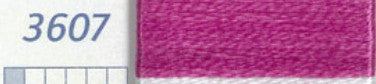 DMC Six Strand Embroidery Floss Columns 1, 2, and 3 on DMC chart