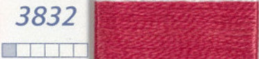 DMC Six Strand Embroidery Floss Columns 1, 2, and 3 on DMC chart