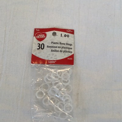 Red Heart - Plastic Bones Rings Stitch Markers
