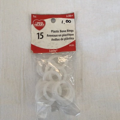 Red Heart - Plastic Bones Rings Stitch Markers