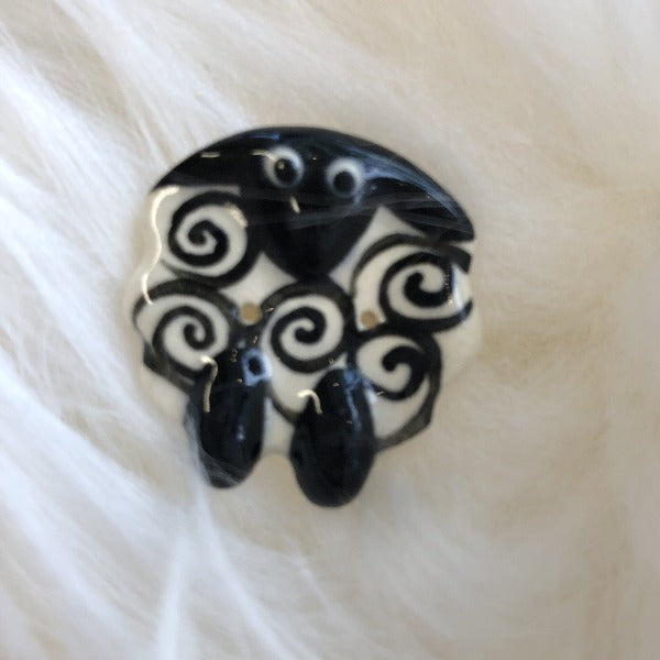 Ceramic Sheep Buttons medium