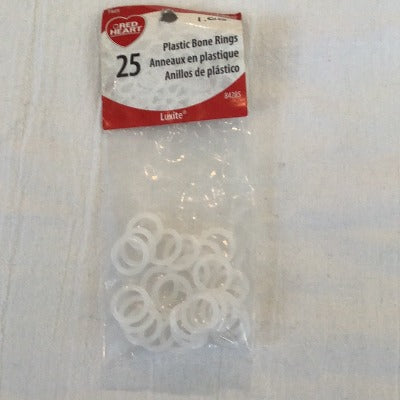 Red Heart - Plastic Bones Rings Stitch Markers