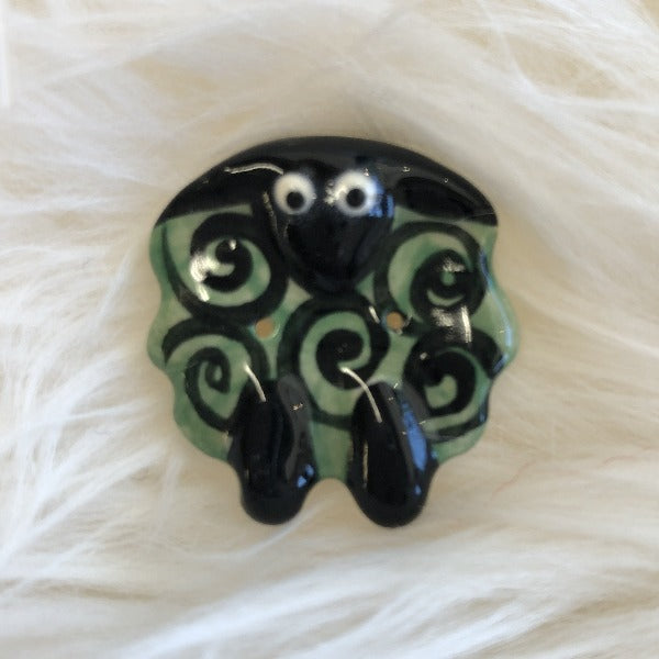Ceramic Sheep Buttons medium