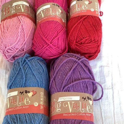 SALE King Cole Big Value Recycled Cotton Aran
