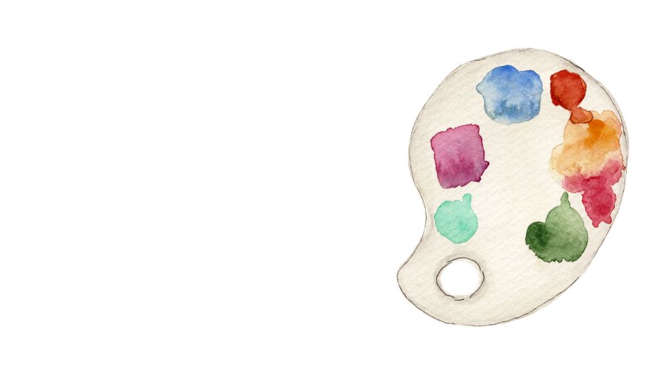 decorative image painters pallette