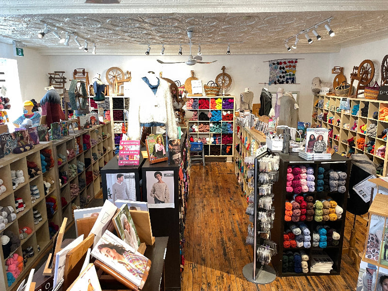 Romni Wools Photograph of the store interior upstairs at 208 Weston Road