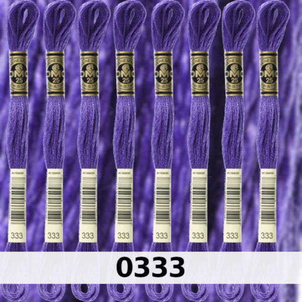 DMC Six Strand Embroidery Floss Columns 4, 5, and 6 on DMC chart