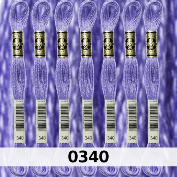 DMC Six Strand Embroidery Floss Columns 4, 5, and 6 on DMC chart