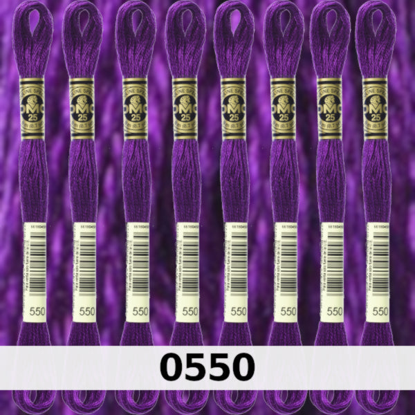 DMC Six Strand Embroidery Floss Columns 4, 5, and 6 on DMC chart