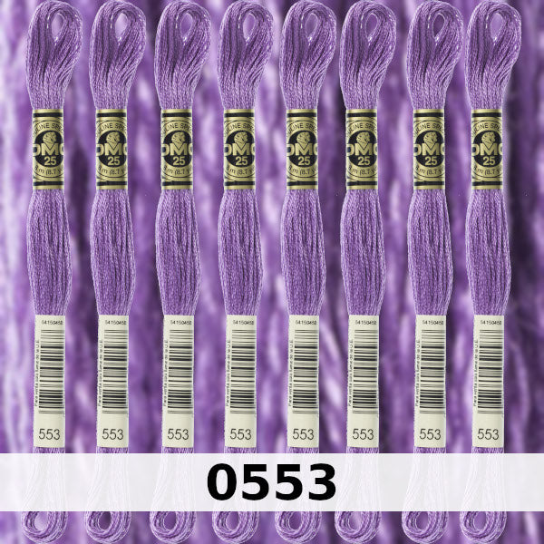 DMC Six Strand Embroidery Floss Columns 4, 5, and 6 on DMC chart