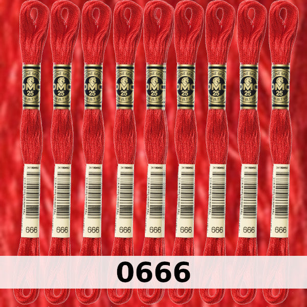 DMC Six Strand Embroidery Floss Columns 1, 2, and 3 on DMC chart