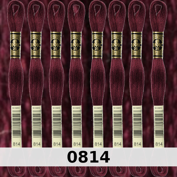DMC Six Strand Embroidery Floss Columns 1, 2, and 3 on DMC chart