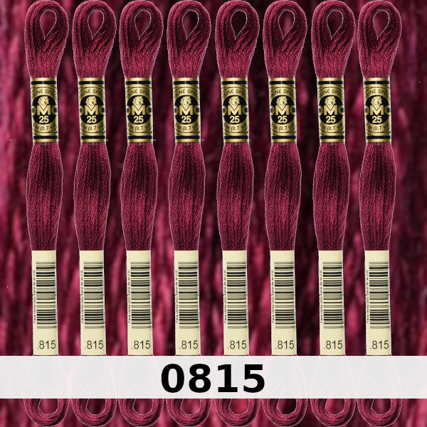 DMC Six Strand Embroidery Floss Columns 1, 2, and 3 on DMC chart