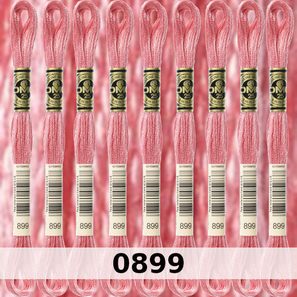 DMC Six Strand Embroidery Floss Columns 1, 2, and 3 on DMC chart