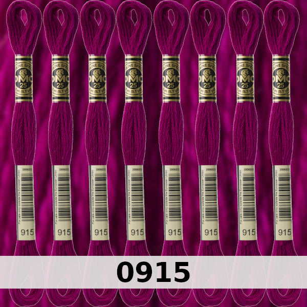 DMC Six Strand Embroidery Floss Columns 1, 2, and 3 on DMC chart