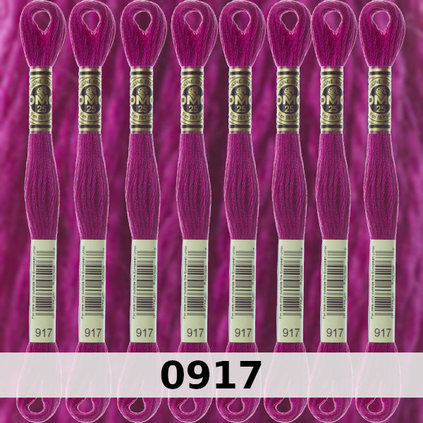 DMC Six Strand Embroidery Floss Columns 1, 2, and 3 on DMC chart