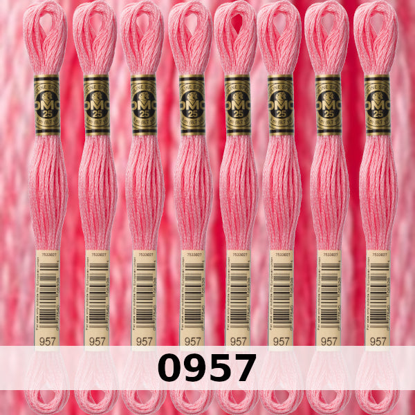 DMC Six Strand Embroidery Floss Columns 1, 2, and 3 on DMC chart