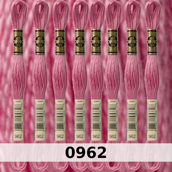 DMC Six Strand Embroidery Floss Columns 1, 2, and 3 on DMC chart