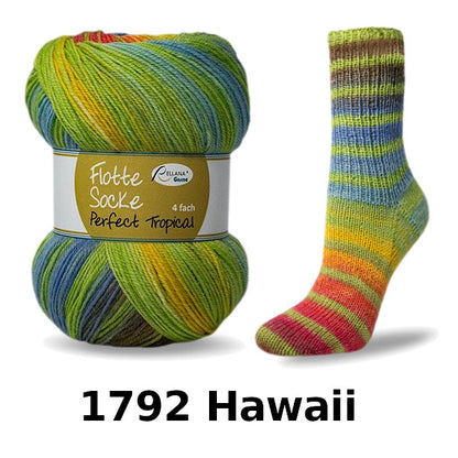Rellana Garne Flotte Sock 4ply Perfect Tropical