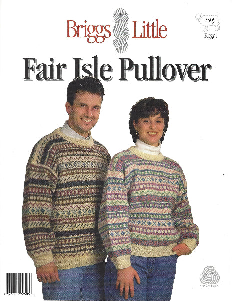 Briggs and Little Fair Isle Pullover Unisex Pattern
