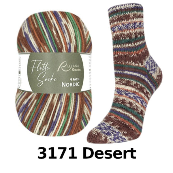 Rellana Garne Flotte Socke Nordic 4-Ply