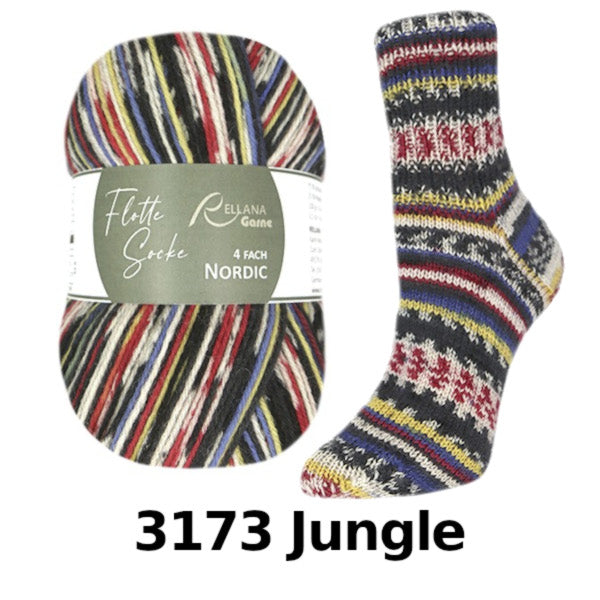 Rellana Garne Flotte Socke Nordic 4-Ply