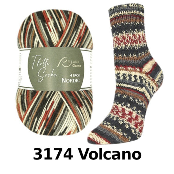 Rellana Garne Flotte Socke Nordic 4-Ply