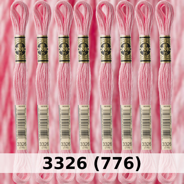 DMC Six Strand Embroidery Floss Columns 1, 2, and 3 on DMC chart